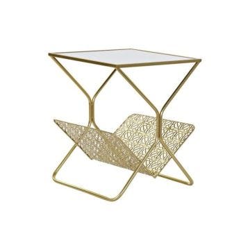 porte-revue style glam naturel paulownia