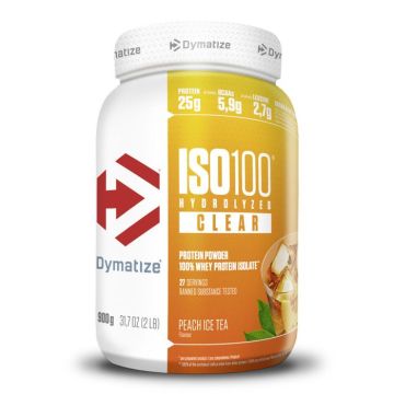 ISO 900g Thé glacé à la pêche Dymatize Proteine