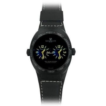 Montre de Luxe Unisexe - 09BK-3003 - Quartz - Cadran Noir - Bracelet en Cuir