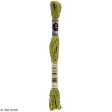 Fil à broder - DMC - Mouliné Etoile - 8 m - Coloris C471 - Coton et polyamide