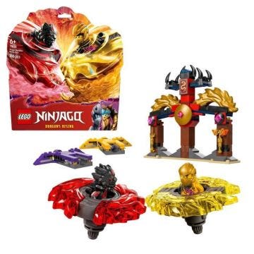 LEGO NINJAGO 71826 Pack de combat Spinjitzu du dragon - Jeu de construction dès 6 ans