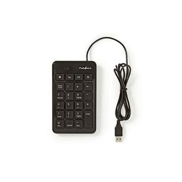 NEDIS KBNM100BK Pavé Numérique Filaire - USB - Noir