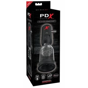 Masturbateur - Pipedream - PDX Elite Tip Teazer - Vibrant - Noir - Avec accessoires