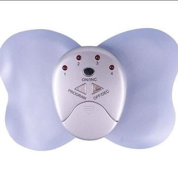 Mini électronique Corps Muscle Slimming Massager Papillon à Vibration Fitness -bleu