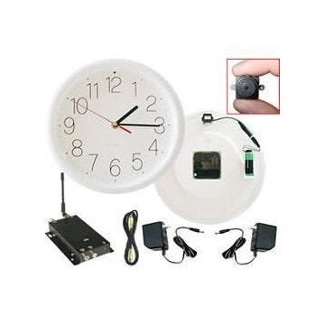 Horloge grand format murale avec camera espion couleur