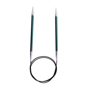 KnitPro Knit Pro 100 cm x 3.75 mm goupilles de Tricotage circulaires fixées en Aluminium Zing, Pourpre Bois, 22 x 1,5 x