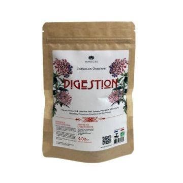 Infusion "DIGESTION" - 25% de Fleurs de Chanvre CBD - 40g - 1 sachet