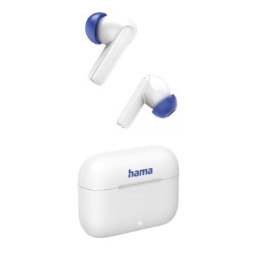 Casque - ecouteurs Hama - 00184179 - Écout. Bluetooth® Passion Clear II, TWS. int-aur., ANC, APPL., Blanc