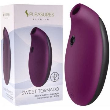 Stimulateur Clitoridien USB Sweet Tornado Violet/Noir - mixte / adulte Multicolore