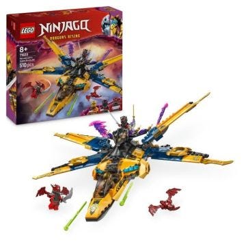 LEGO NINJAGO 71833 Le super avion tempête de Ras et Arin - Jeu de construction dès 8 ans