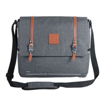 Sacoche arrière vélo latérale étanche - ZEFAL - Urban Messenger - 11 L - Gris - Matériau recyclé RPET
