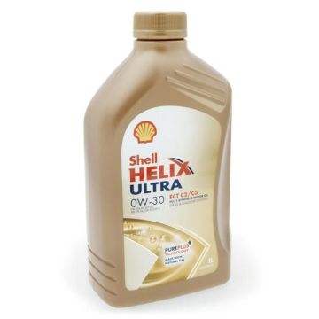 1 Litre Original Shell Helix Ultra Ect C2/C3 0W30 Huile 550046305 Api Sn Set