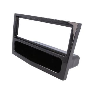 Facade autoradio 1 DIN Opel Astra H 04-10 / Twintop 06-10 avec vide poche - noir brillant