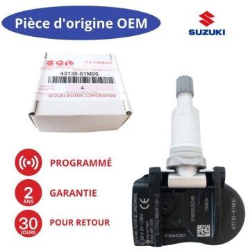 Capteur de pression des pneus TPMS programmé Valve roue SUZUKI Swift MK7 MK8 Vitara II Ignis Baleno Celerio Jimny SX4 S-Cross