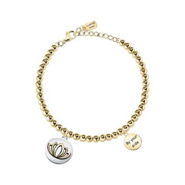 Bracelet en Métal Bicolore LA PETITE STORY - Jaune - 17 cm - Femme