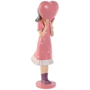 Figurine décorative - HOME ESPRIT - Rose Mauve - 10 x 8,5 x 31 cm - Intérieur - Fille