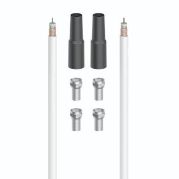 KIT CONNEXION SAT ''DIGITAL'', 90DB, 20M, 4 F. F MÂLES, 2 PROT. INTEMP