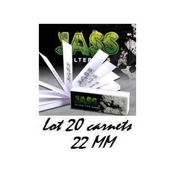 JASS TIPS 20 Carnets Filtres en carton 22 MM