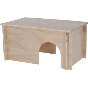 Abri pour rongeurs - Beige - Toit amovible - Montage simple - Pour hamster - KERBL