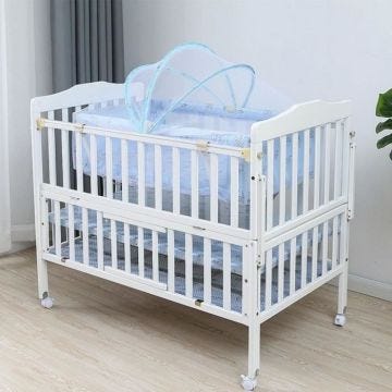 Grand lit bb extensible en placage MDF