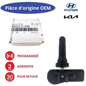 Capteur de pression des pneus TPMS programmé Valve roue HYUNDAI i20 ix35 TUCSON SANTA FE BAYON 52933-C1100 52933-C8000