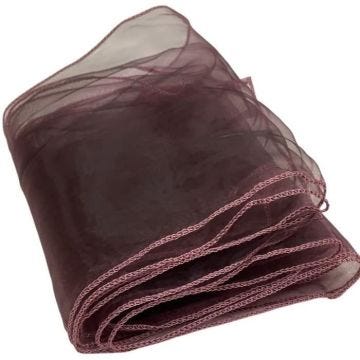 Écharpes de chaise en organza – Plus larges pour les décorations de mariage, banquets et fêtes – Nœuds (100 Pieces) – Prune