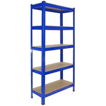 3 Rayonnages T-Rax Bleus 75cm x 30cm x 150cm