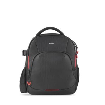 SAC À DOS DE CAMÉRA-APPAREIL PHOTO ''OHIO'', 150, NOIR-ROUGE HAMA