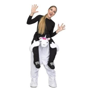 Déguisement d'Unicorne adulte - Carry Me & Ride On - Muscle - Blanc Multicolore - Intérieur