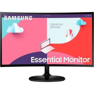 Ecran PC - SAMSUNG - LS24C360EAUXEN - 24" FHD 1920x1080 - Incurvé 1800R - Dalle VA - 4 ms - 75 Hz - HDMI - FreeSync