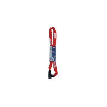 Serrure à chaîne - Abus - City-Chain - 85 cm - 6 mm - Acier/Textile Rouge