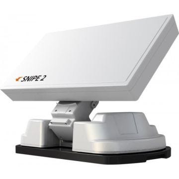 Antenne satellite automatique pour camping-car - SELFSAT - SNIPE 2 - Compatible avec tous les récepteurs - Blanc