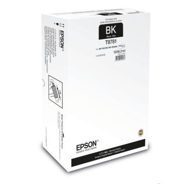 Recharge d'encre EPSON T8781 - Noir - WorkForce Pro WF-R5190, WF-R5690