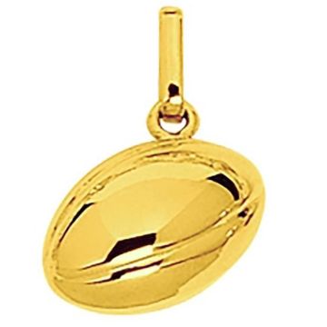Pendentifs et Médailles femme - BRILLAXIS - Pendentif Brillaxis ballon de rugby or 18 carats - Couleur de la matière:Jaune