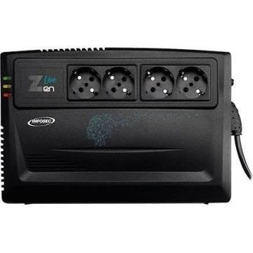 Onduleur 1000 VA - INFOSEC - Zen Live 1000 - Line Interactive - 4 prises FR/SCHUKO - 66084