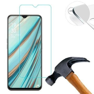 Lusee 2 x Film de Protection écran en Verre Trempé pour Oppo A9 2020 6.53 Pouce Transparent 9H 2.5D