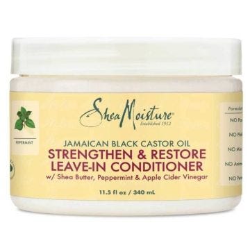 Shea Moisture Huile de Ricin Noir Jamaïcain Après Shampooing Réparateur 340ml