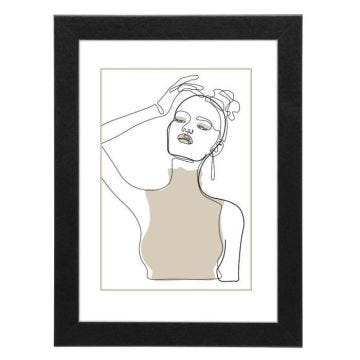 Cadre photo en bois "Copenhague", noir, 40 x 50 cm