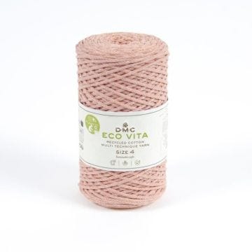 Fil Coton Recyclé - DMC - 4mm - 250g - Couleur 104 - Rose