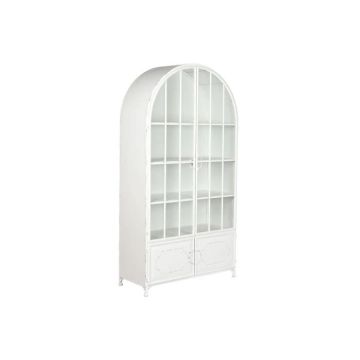 Bibliothèque 91 x 36,5 x 172 cm sapin verre métal