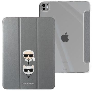 Étui pour iPad Air 4, Air 5 et Pro 11 Karl Lagerfeld Gris - Clapet Support Multiposition
