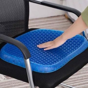 SHOP-STORY - Coussin d'assise thérapeutique à mémoire de forme avec gel et revêtement antidérapant