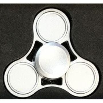 hand Spinner gris argenté en métal avec son coffret - CestMoiLaPlusBelle Argenté