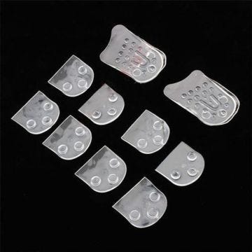 5 couches Demi semelle Talonnette en Gel Silicone Transparent Hommes Femmes Inserts de chaussures grandissante