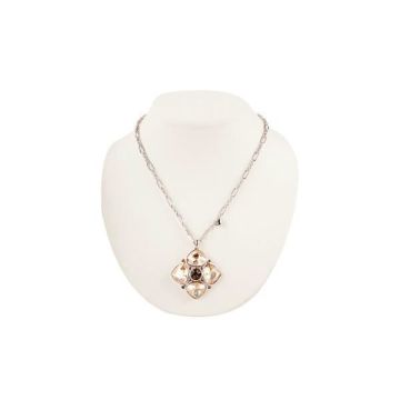 Collier - Guess - Femme - Argent et Orange - Zirconium - Strass - 51 cm