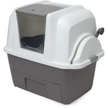 CATIT Maison de toilette - Bac à litière pour chat - Smartsift - Système de ramassage - L. 66 x l. 48 x H. 64 cm