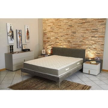 Lot de 2 Matelas 70x190 Latex Naturel x 23 cm Très Ferme + 2 Oreillers Visco - Tissu 100% Coton - Spécial Sommier Electrique - 7 Zon