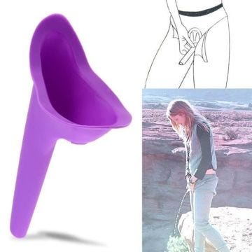 Portable Femme Femmes Urinoir Camping Voyage miction toilettes urine périphérique (Couleur: Violet)