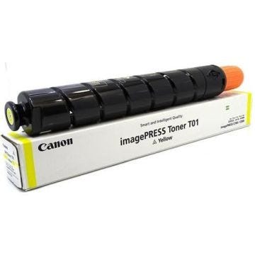 Cartouche de toner jaune Canon T01 compatible avec imagePRESS C800 - Rendement jusqu'à 39 500 pages