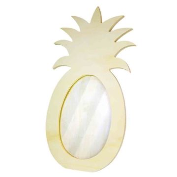 Cadre photo bois ananas 12,5 x 25 x 0,7 cm - MegaCrea {couleur}